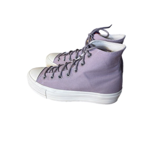 Converse Chuck Taylor All Star Lift Double Stack Hi Metallic  Converse Chuck Taylor AS Platform Canvas Shoe Womens Size 9 Lilac ‎ A05014F New